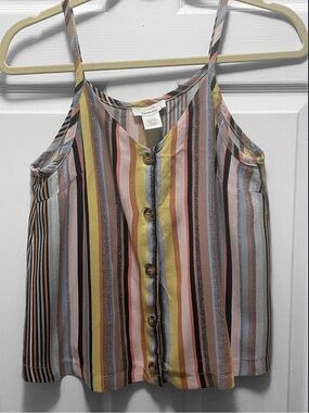 URBAN Romantics Multicolor Striped Sleeveless Top